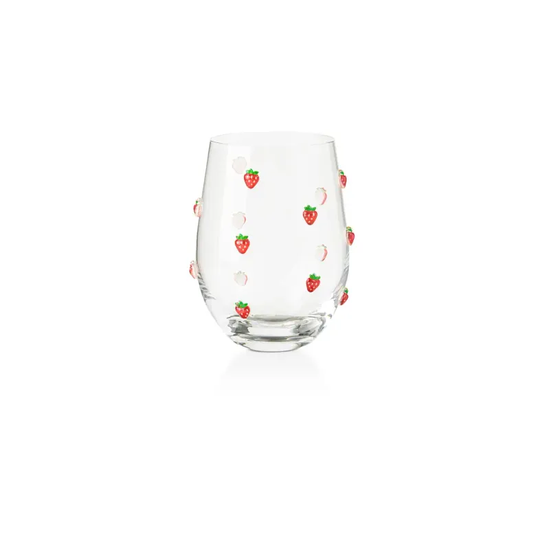 Strawberry Wine Glass Strawberry Wine Glass