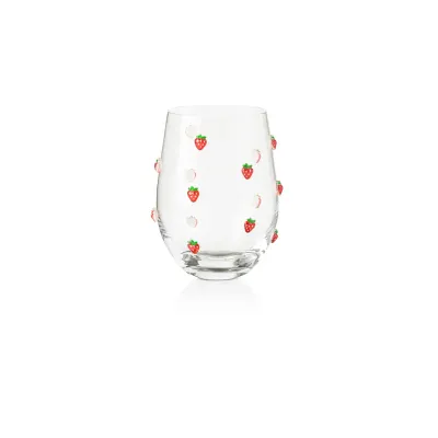 Strawberry Wine Glass