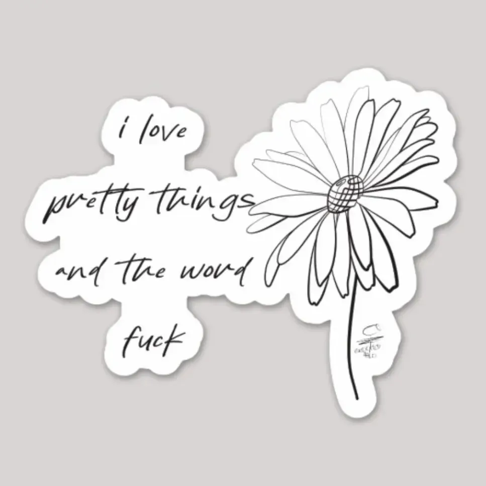 Pretty Things & Word Fuck Sticker Pretty Things & Word Fuck Sticker