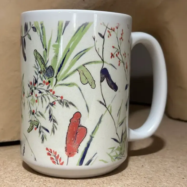 Wild Flower Penis Mug Wild Flower Penis Mug