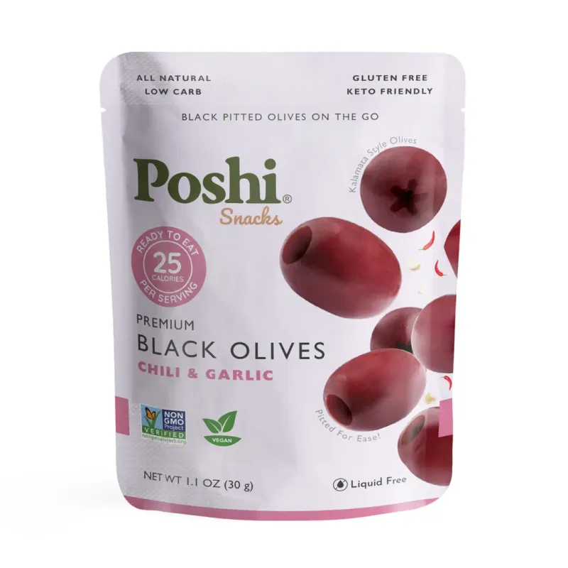 Chili &amp; Garlic Black Olives