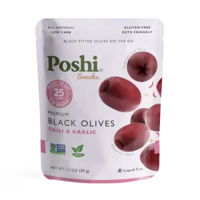 Chili &amp; Garlic Black Olives