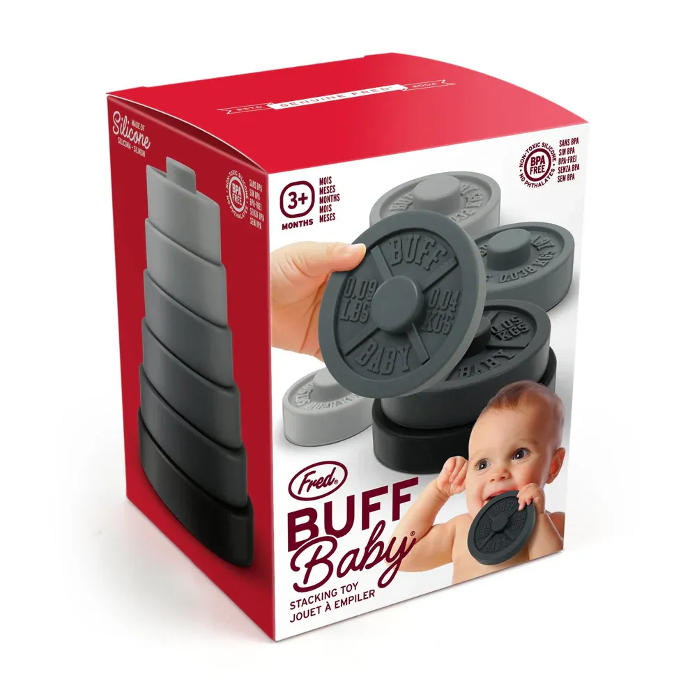 Buff Baby Weight Plate Stacker Toy