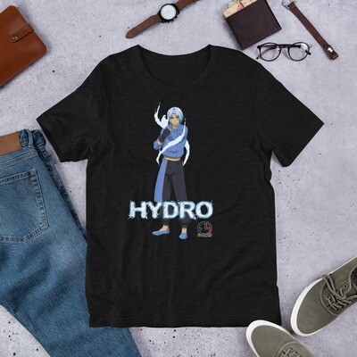 Hydro Short-Sleeve Unisex T-Shirt, Color: Black Heather, Size: XS