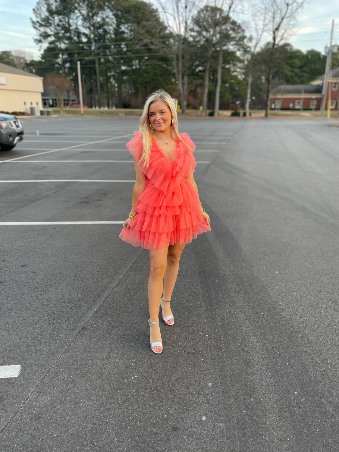 Coral Reef Tulle Dress