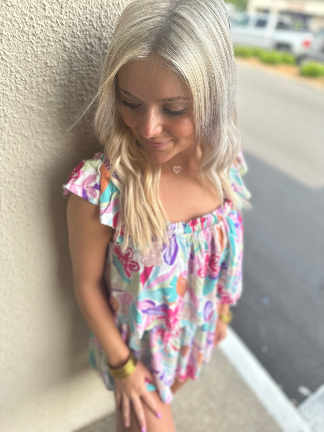 Hibiscus Tiered Babydoll