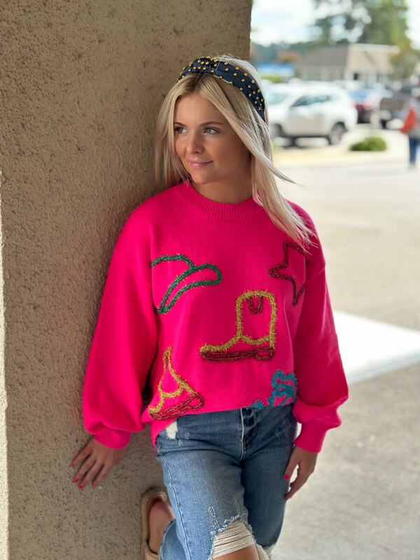 Neon Cowgirl Sweater