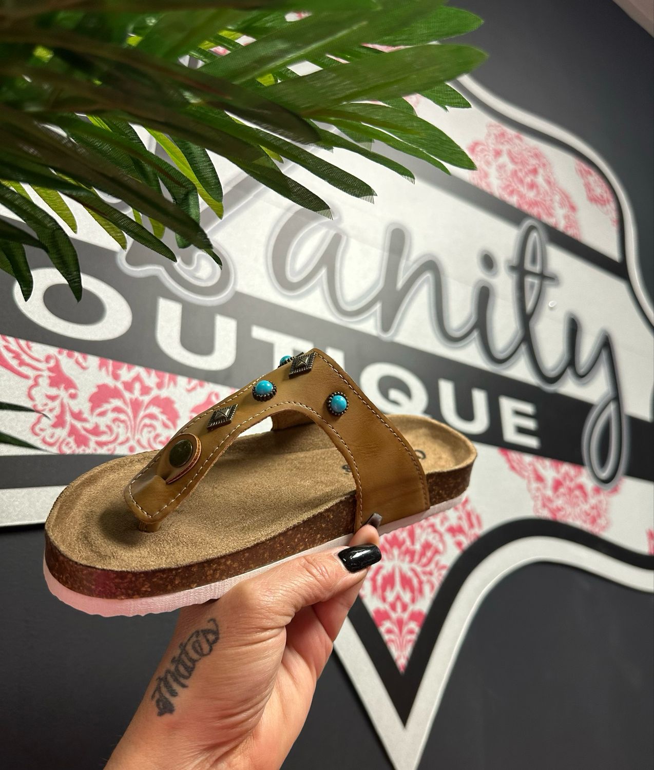 Turquoise Rain Sandals