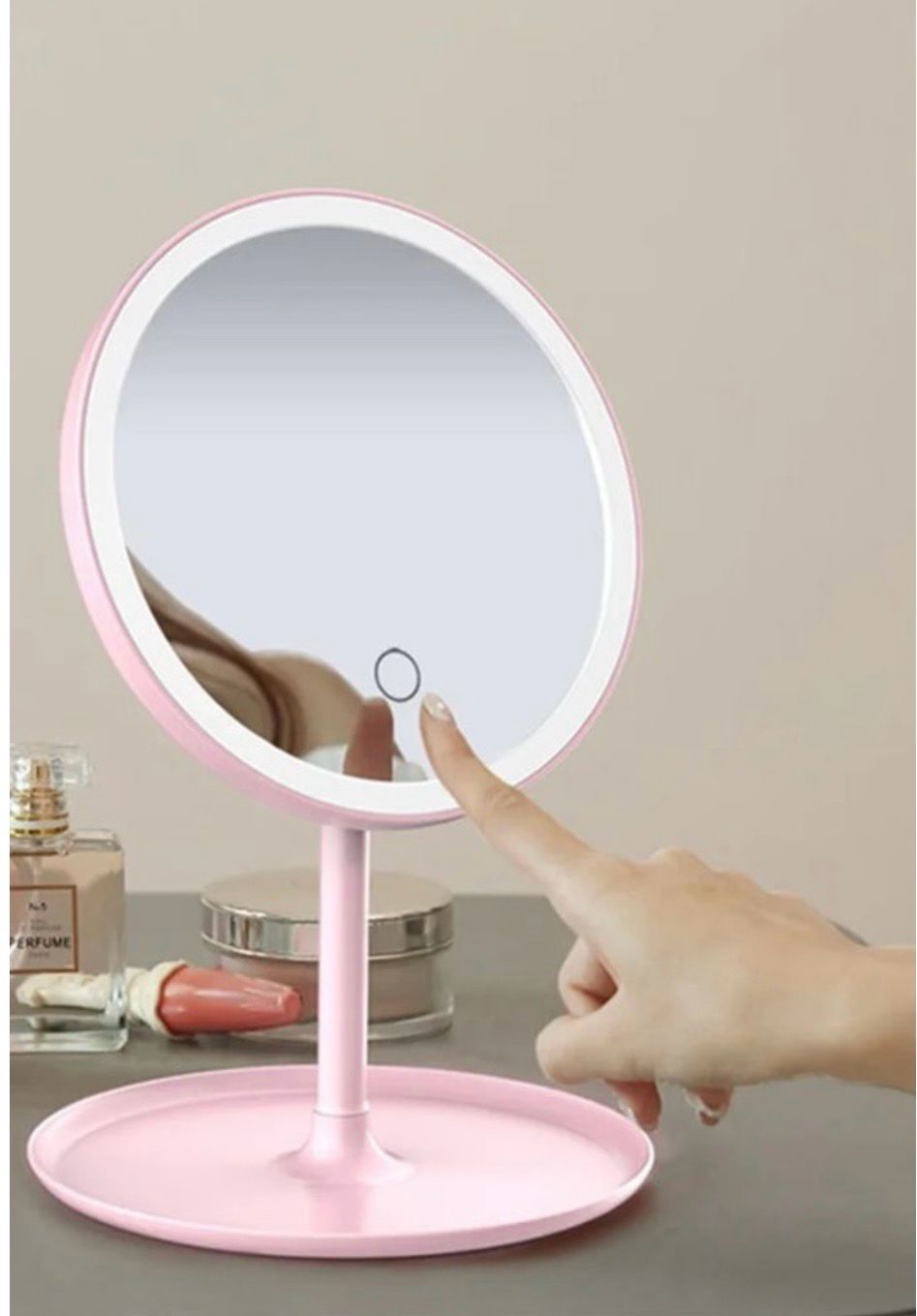 Magnifying LED Vanity Mirror