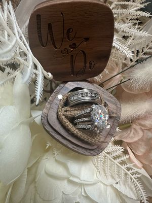 &quot;We Do&quot; Wood Ring Box