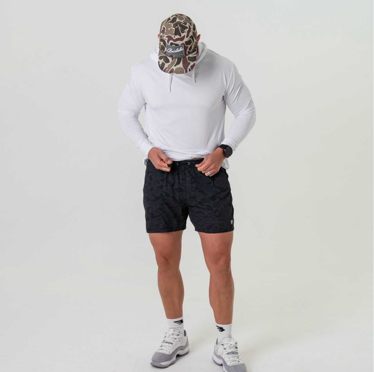 Black Camo Burlebo Athletic Shorts
