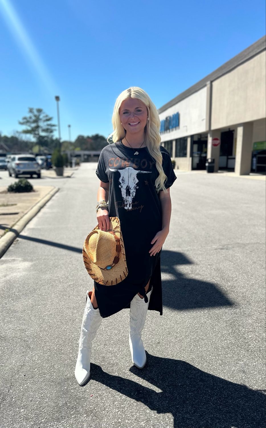 Take Me Away Cowboy Graphic Maxi