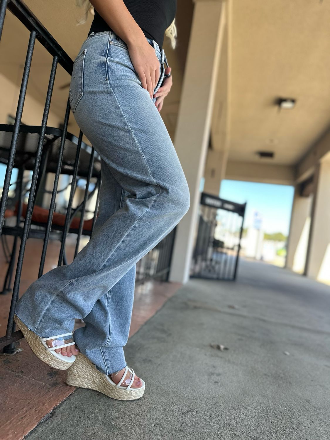 Vintage Wash &quot;Dad&quot; Jeans