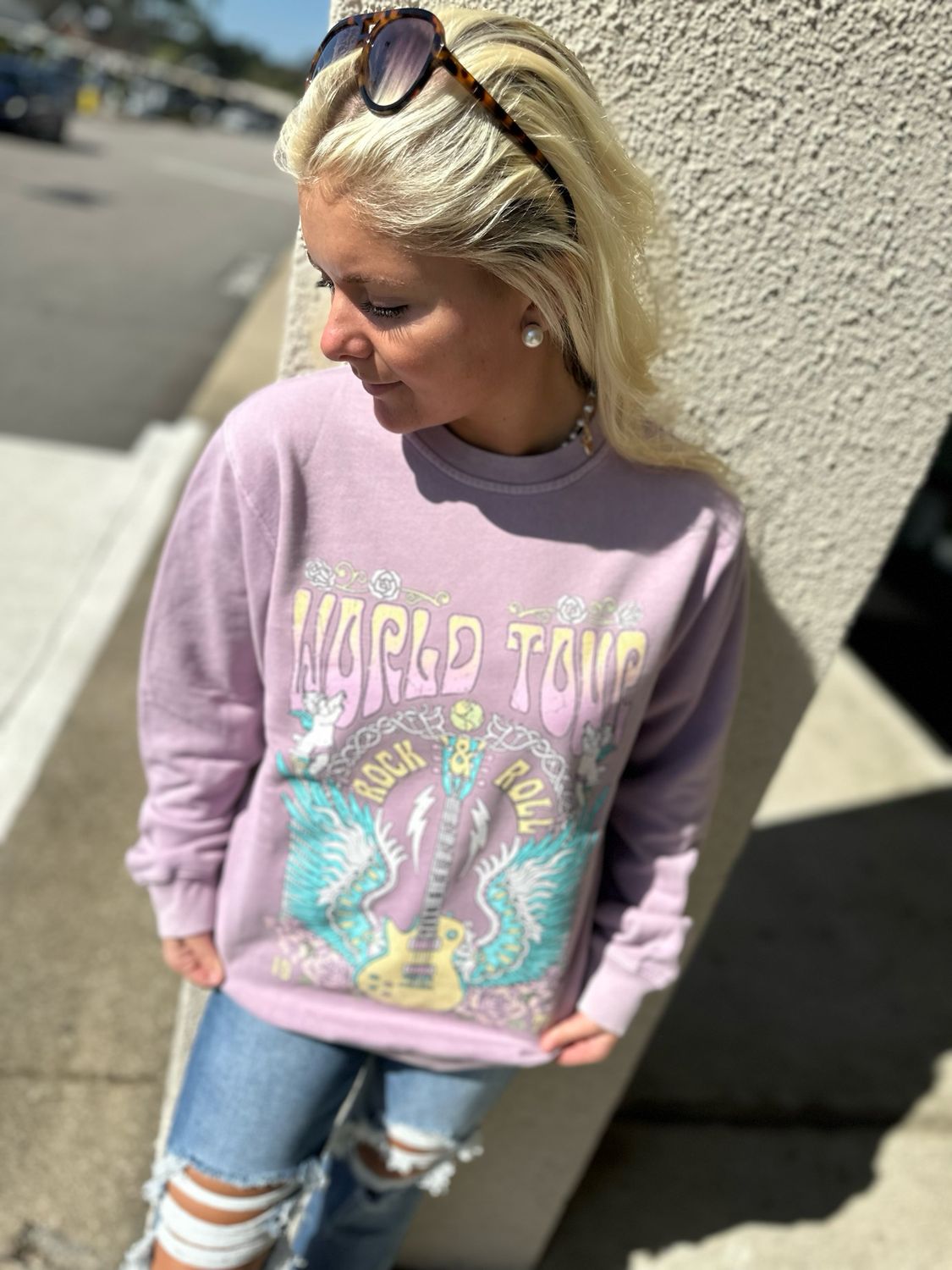 Rock and Rock Graphic Sweatshirt