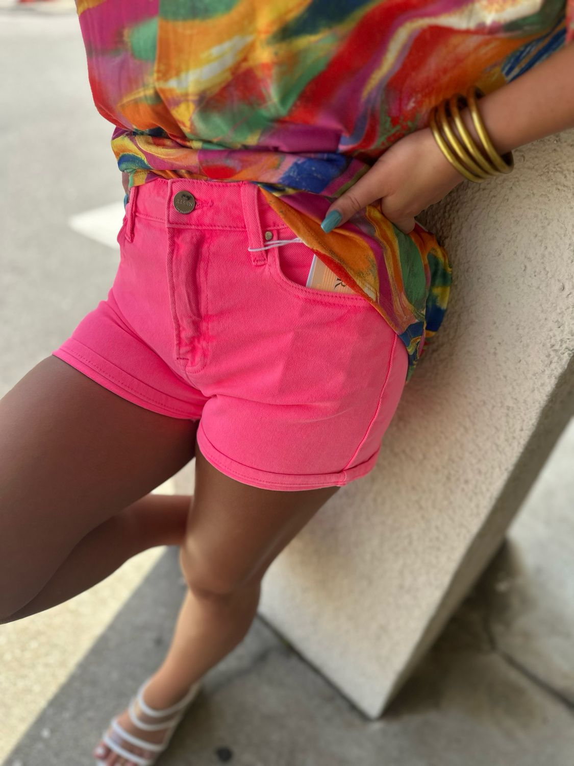 Florescent Pink Shorts 