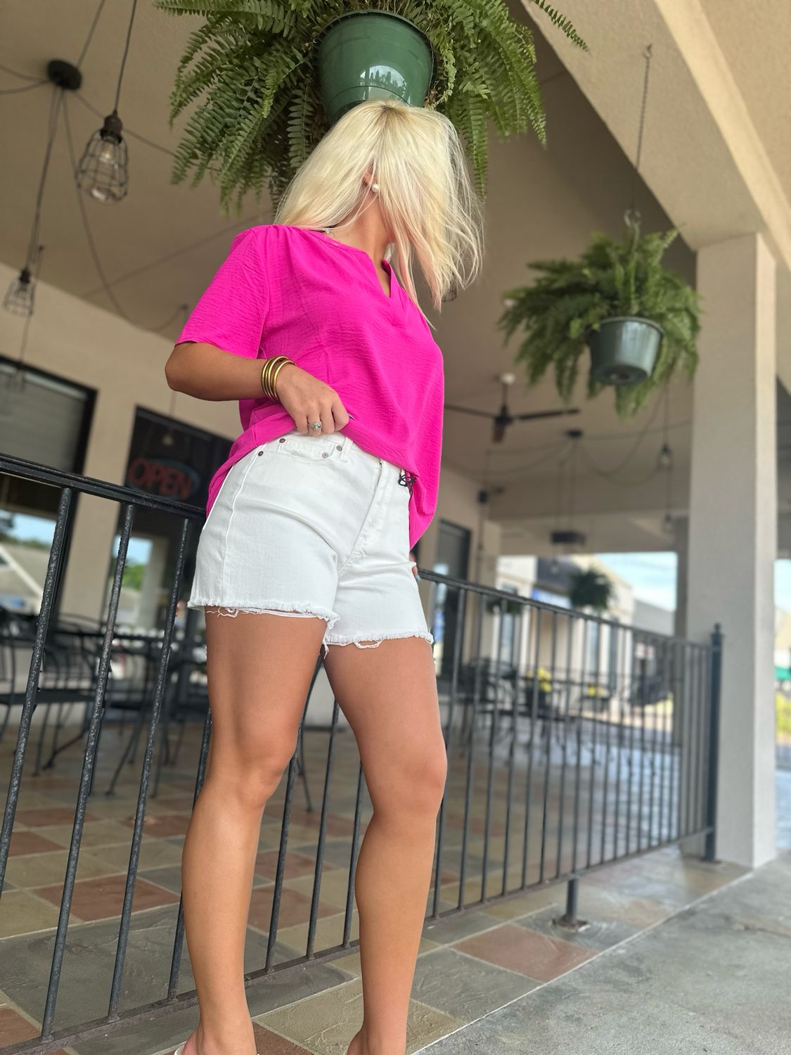 Acid Washed Shorts