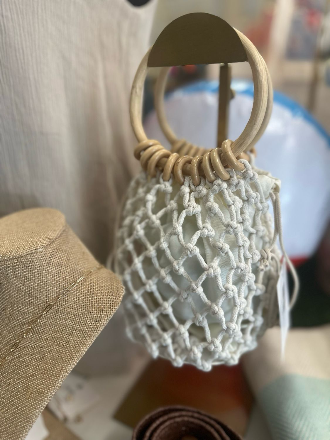 Round Mini Straw Bag