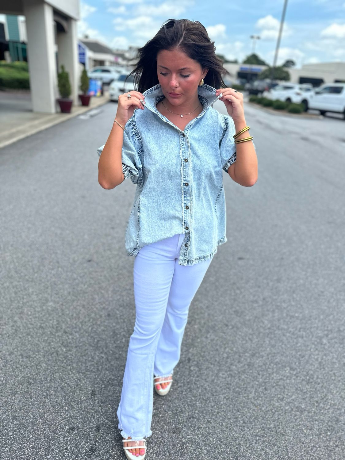 Likely Story Denim Top
