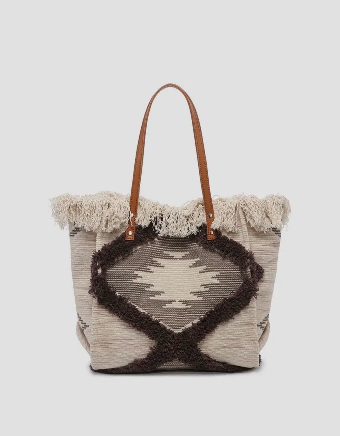 Madison Handwoven Fringe Tote