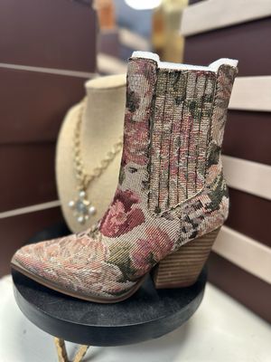 The Lydia Tapestry Bootie