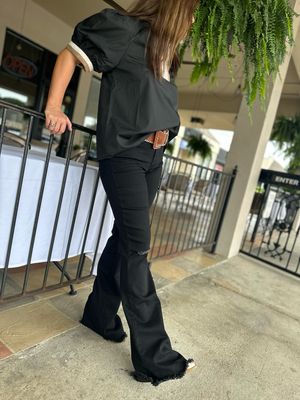 Frayed Flare Low Rise