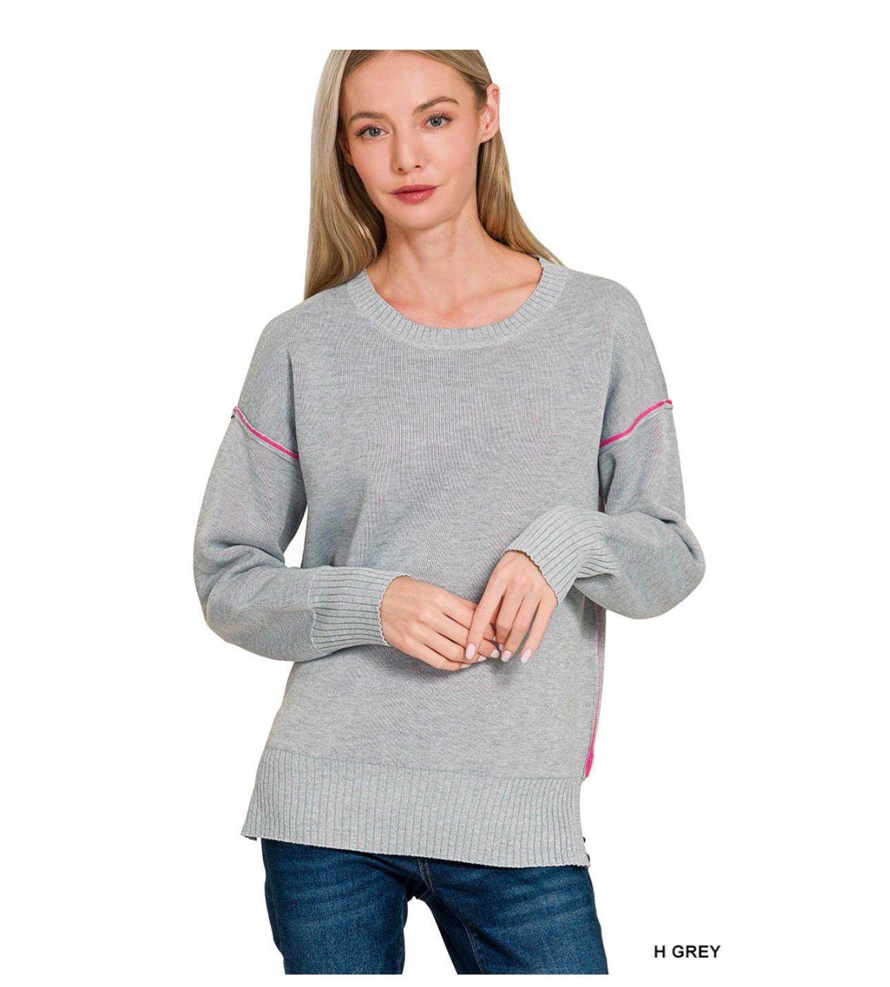 Contrast Sweater