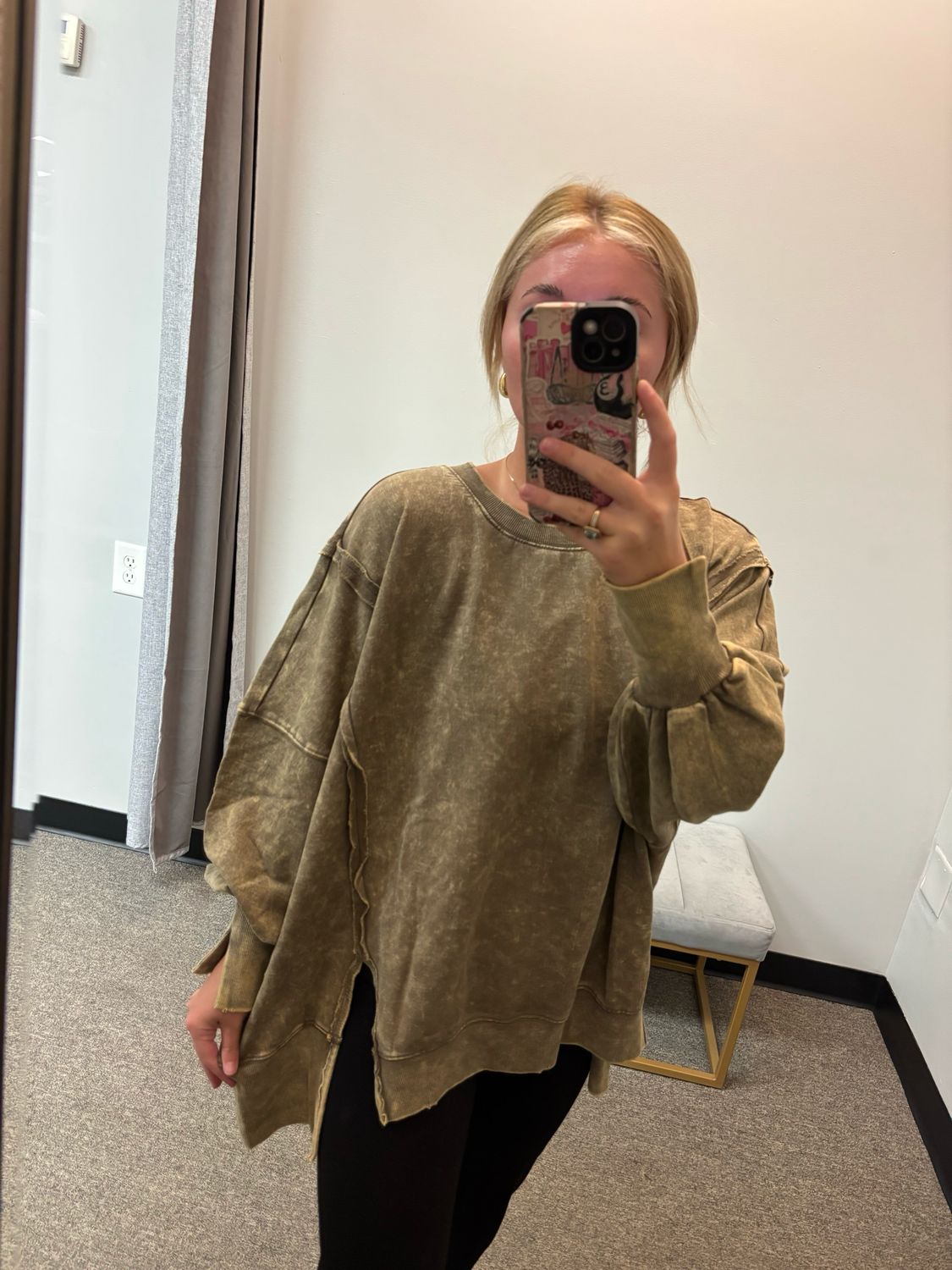 Exposed Seam Sweatshirt