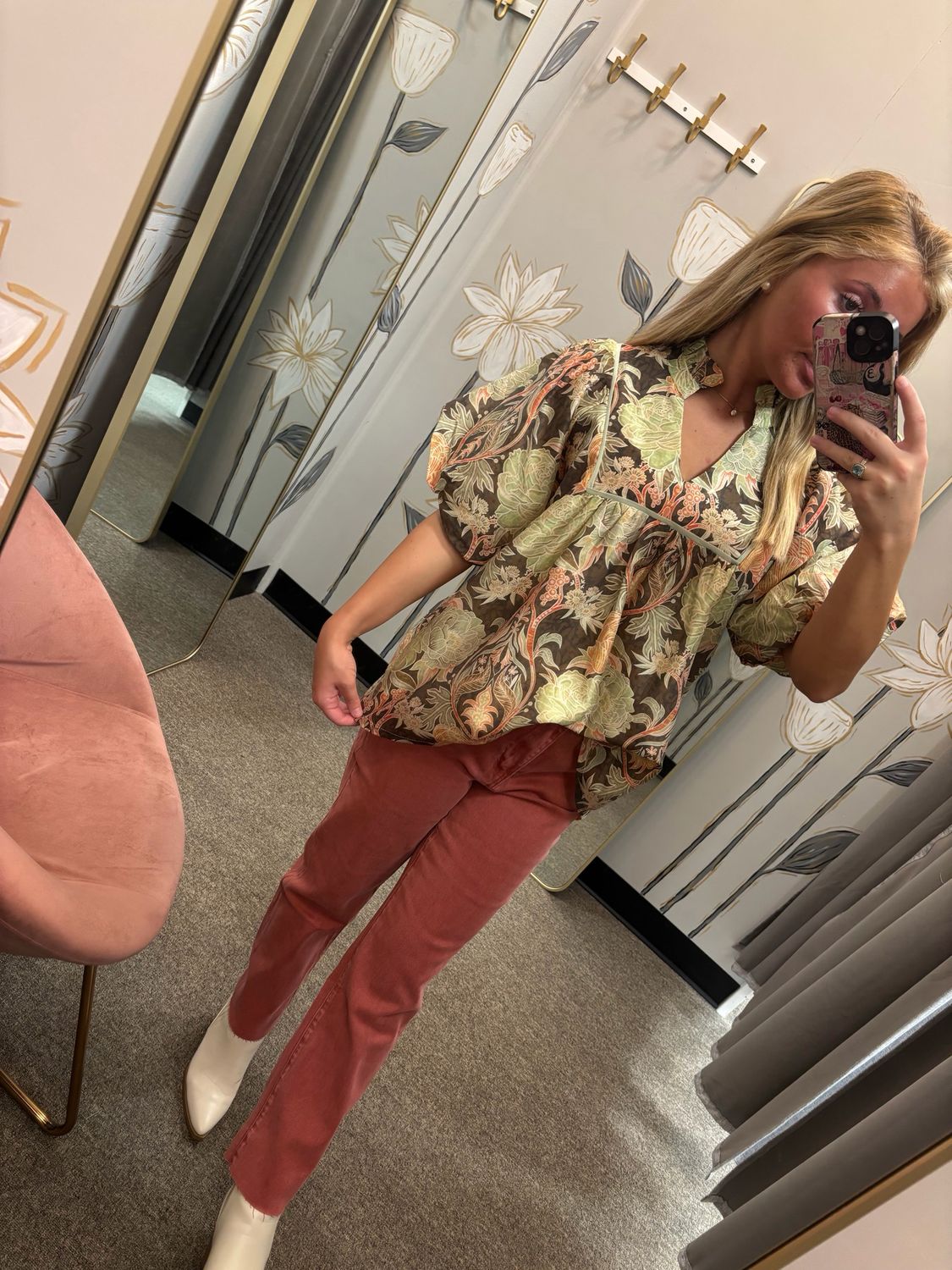 Colors of Fall Cropped Straight Pants