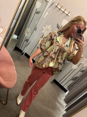 Colors of Fall Cropped Straight Pants