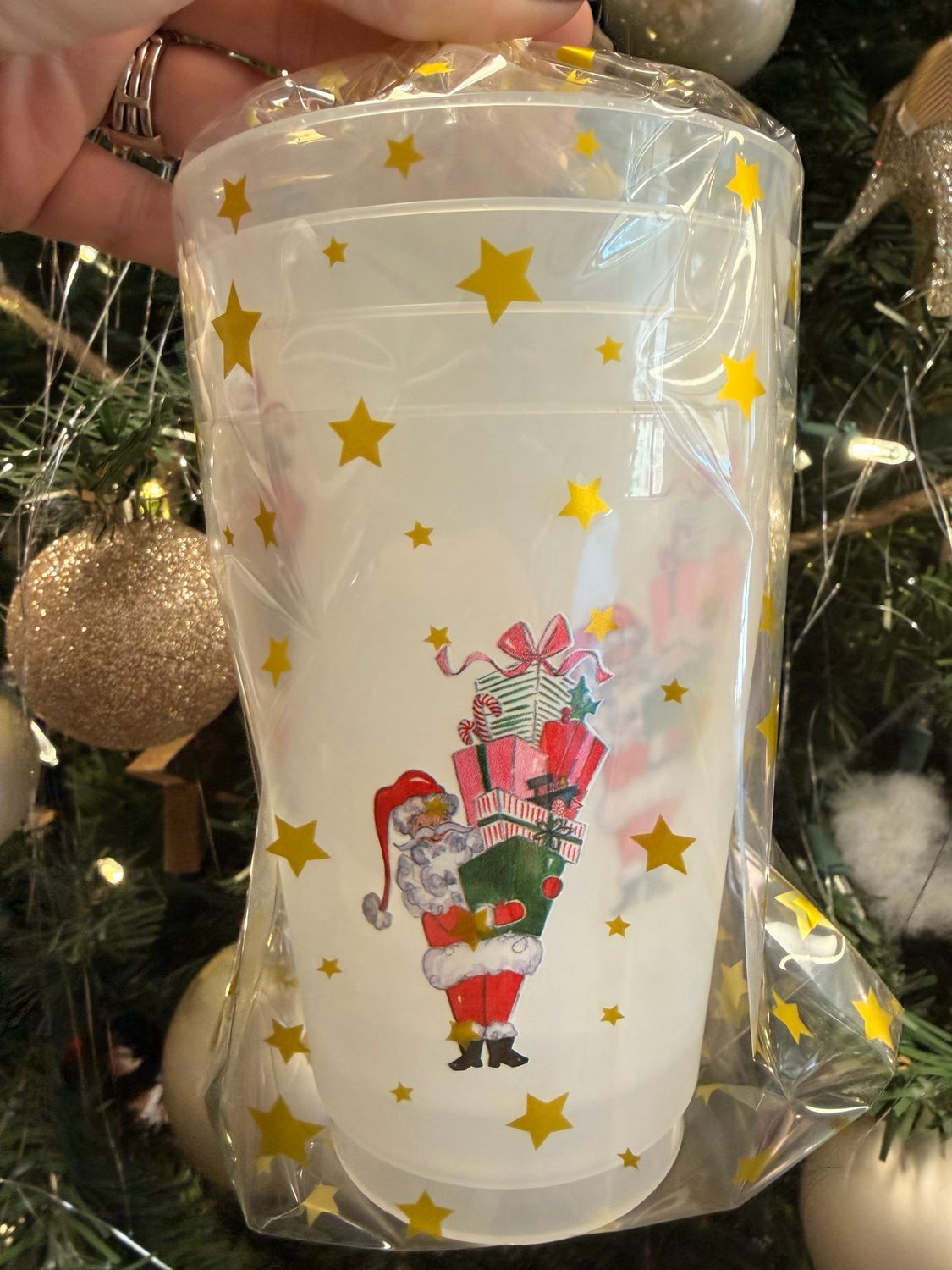 Reusable Holiday Cups-Set of 4