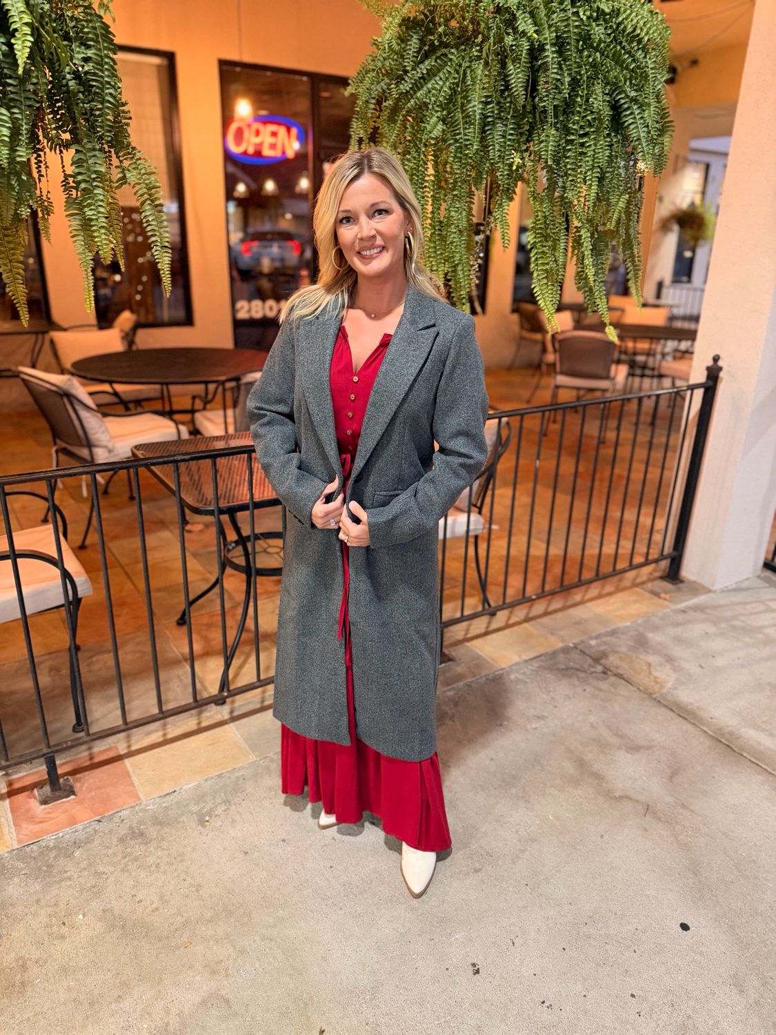 Longline Button Up Coat