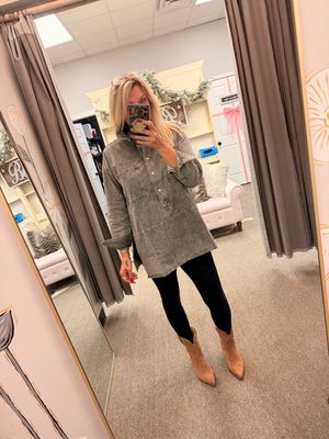 Vintage Wash Denim Tunic