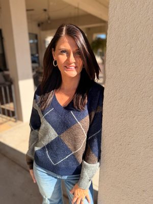 Diamonds are a Girls BFF Sweater