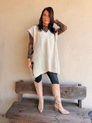 Buckled and Secured Sweater Vest