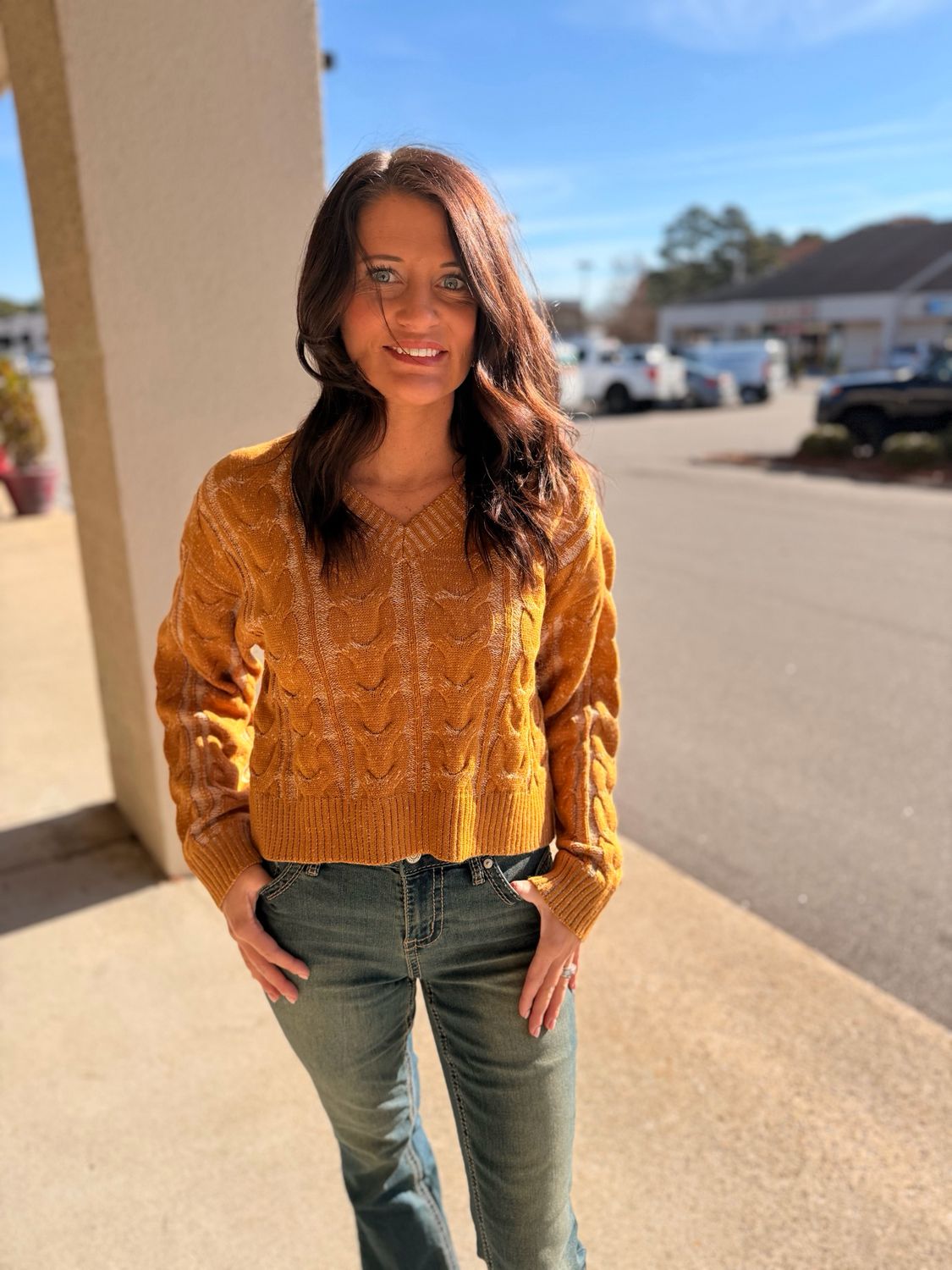 Twisted Two Tone Sweater