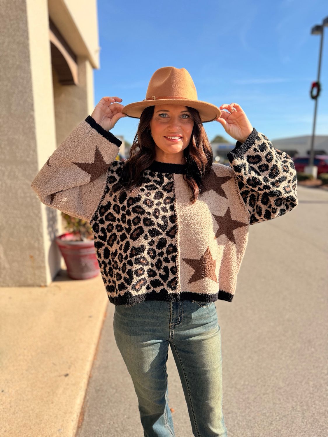 Leopard Star Sweater