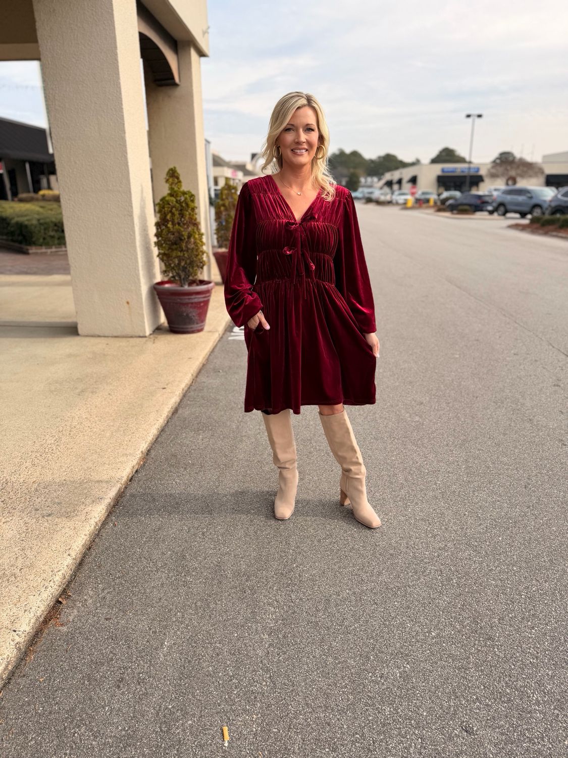 Silhouette Luxe Velvet Dress