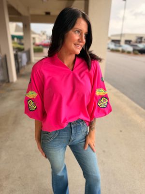 Daphne Embroidered Top