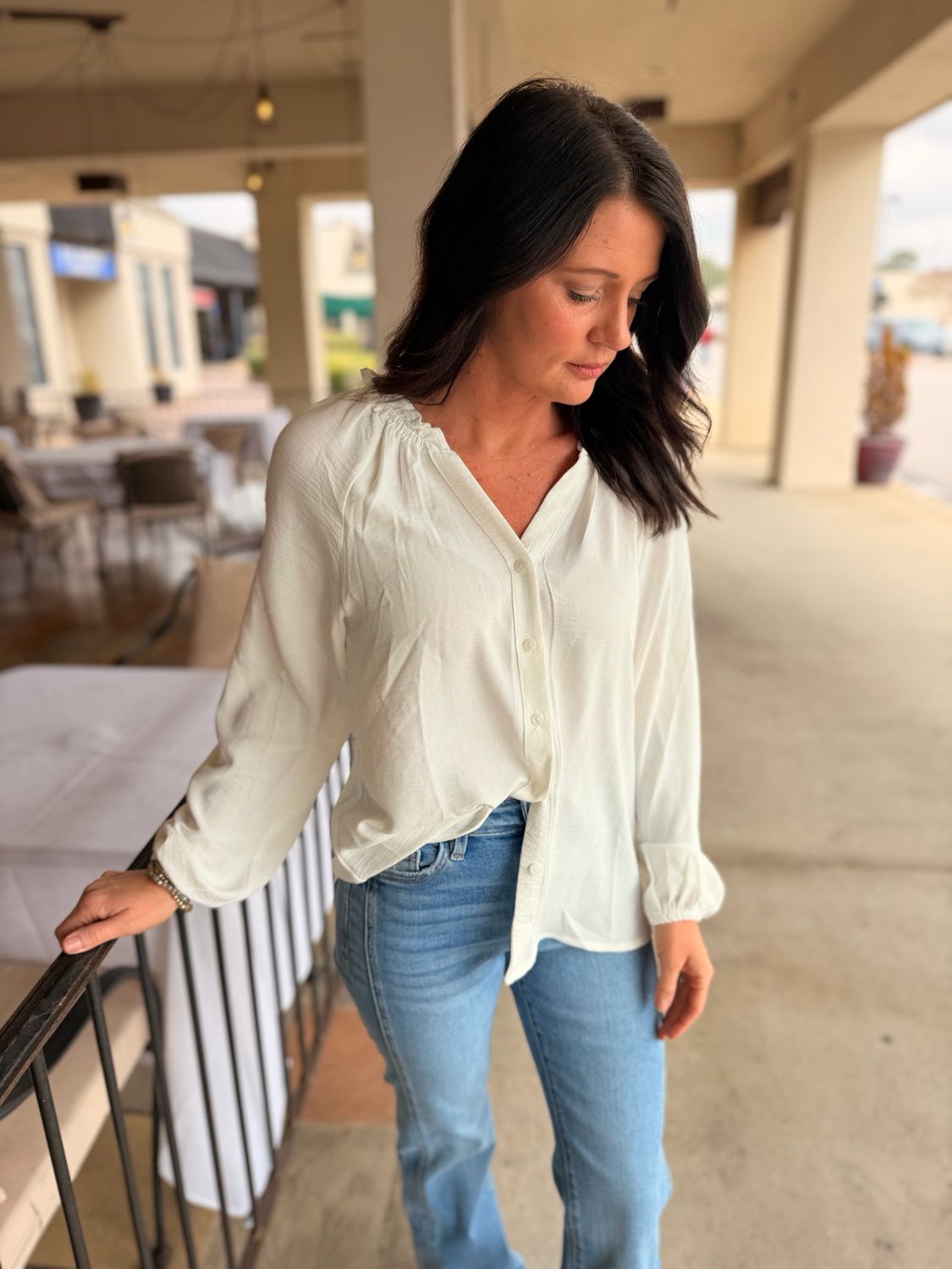 Ruffled Collar Blouse