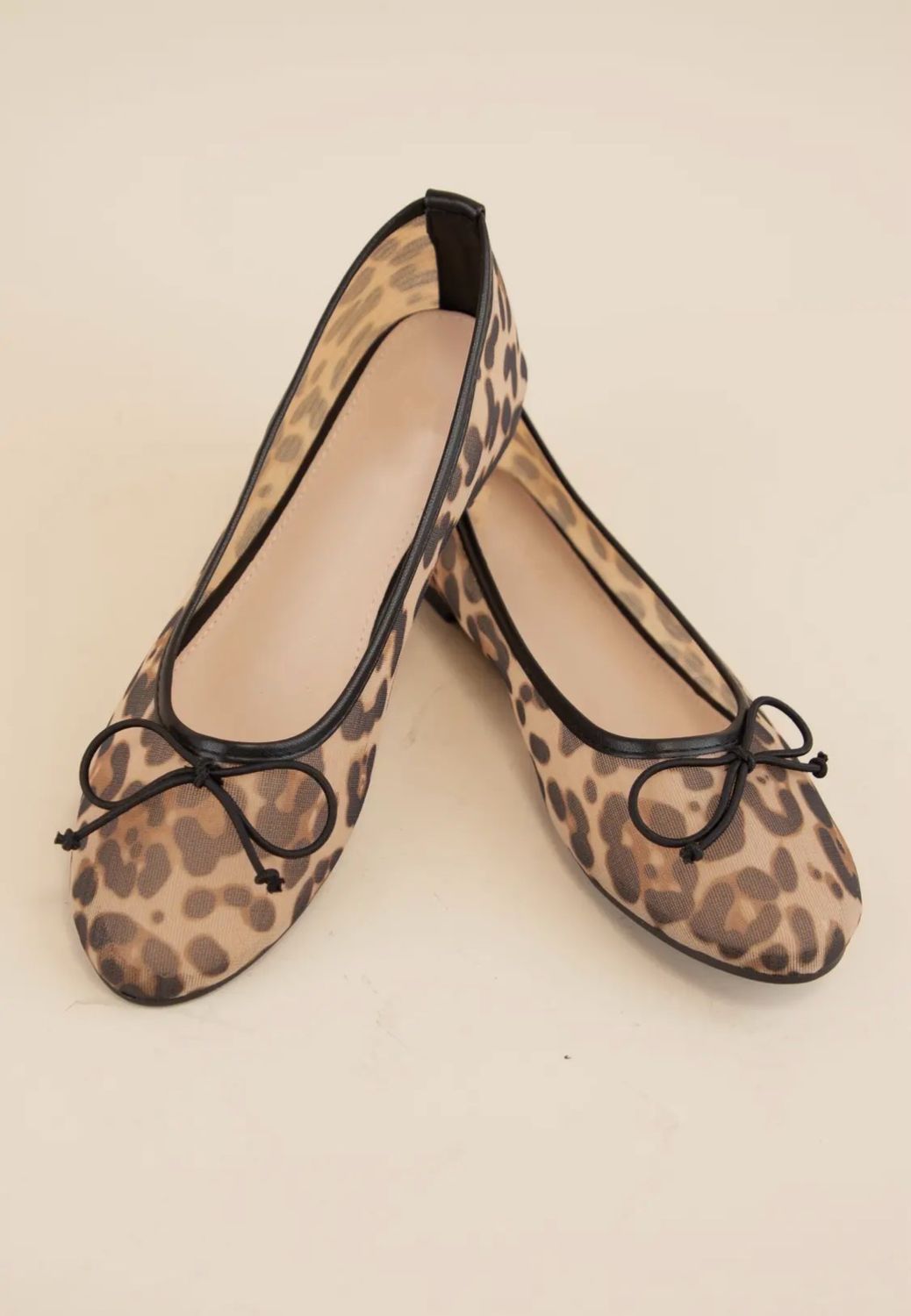 Mesh Leopard Flats