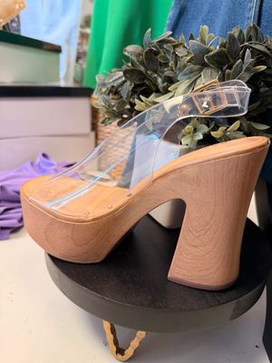 Clear As Day Platform Clog