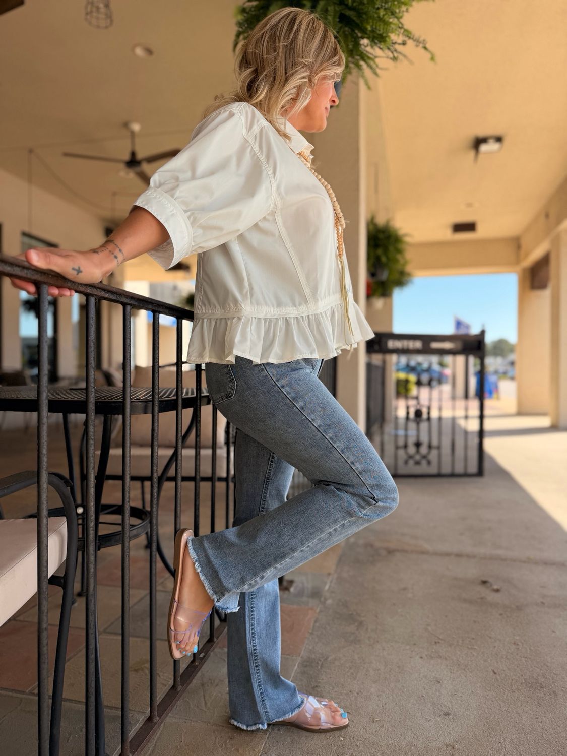 No Limits Cropped Denim