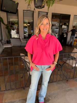 Bold Ruffe Neck Top