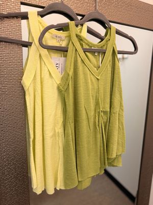 Jersey V-neck Tanks