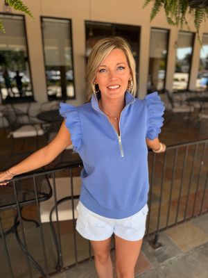 Peri Blue Cute Girl Summer Top