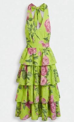 Citrus Garden Halter Maxi