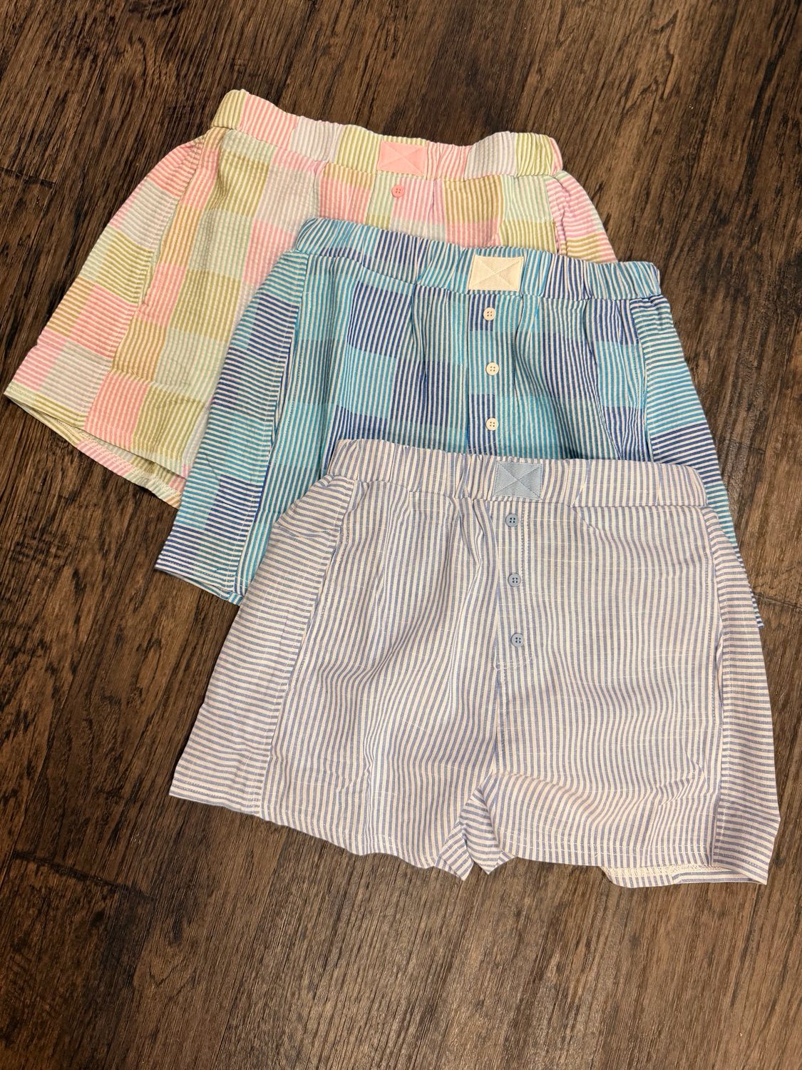 Striped &amp; Checker Shorts