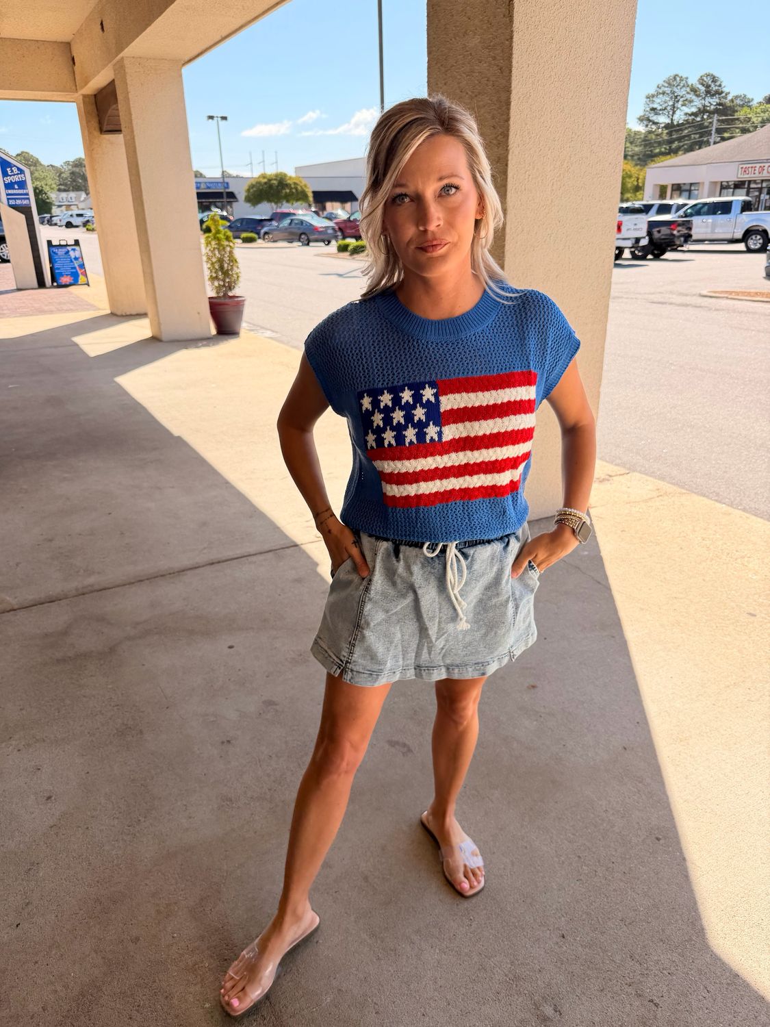 Denim Skort