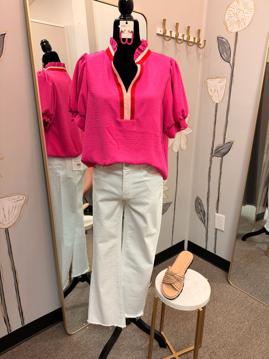 Raw Hem Crop Flare