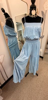 Chambray Smocked Jumper
